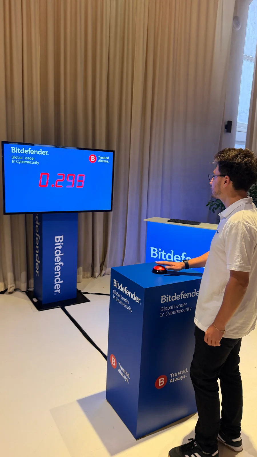 Participant la jocul de precizie personalizat pentru Bitdefender