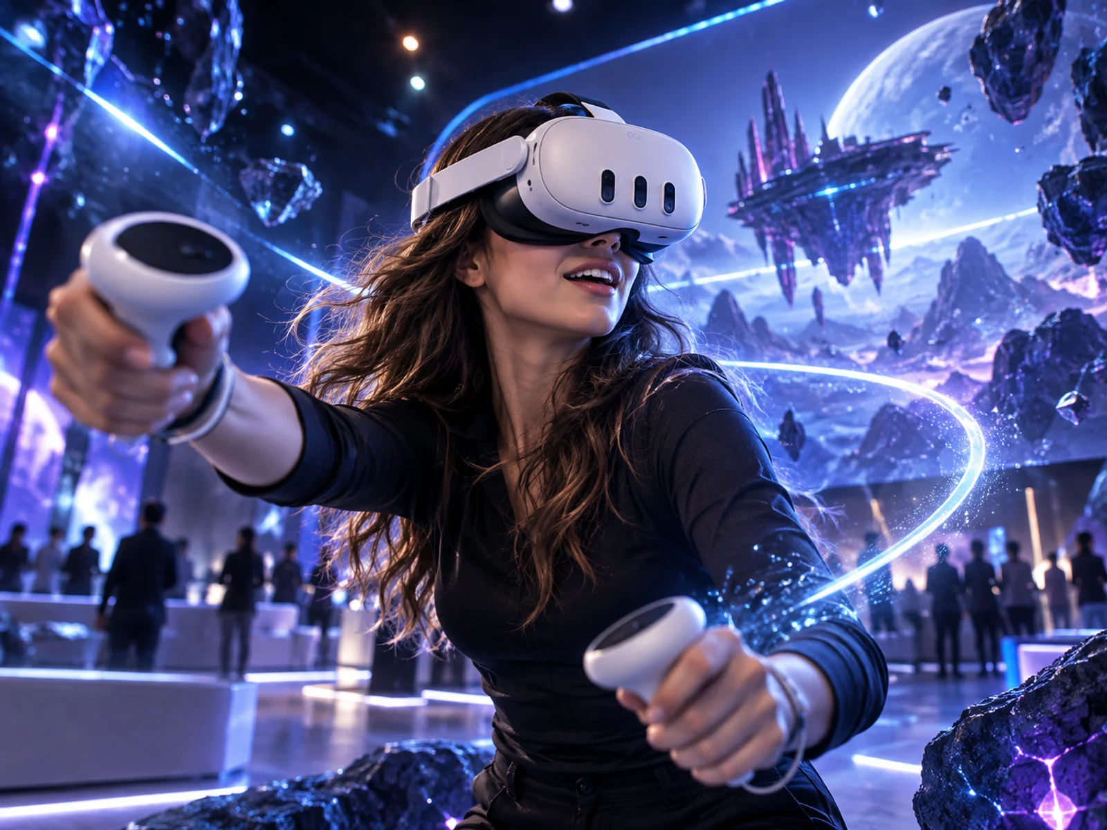 VR Experience într-un univers virtual futurist